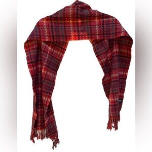 Women’s 88 cashmere made in Scotland super soft peach teal pink winter scarf